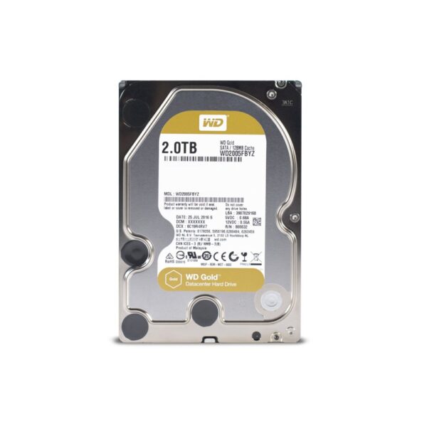 Western Digital Gold HDD 3.5" | 2TB SATA III | 7200RPM