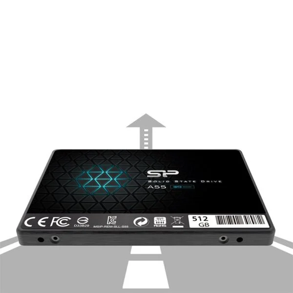 Silicon Power Ace A55 | 512GB SATA SSD | 2.5" | 500 MB/s Lezen | 450 MB/s Schrijven