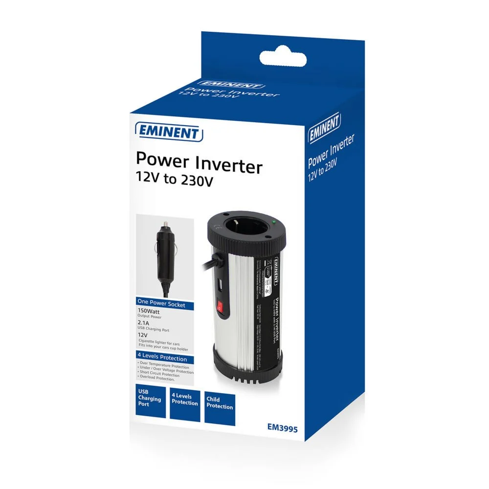 Eminent EM3995 | Auto Omvormer Met USB-A | 150 Watt - Image 6
