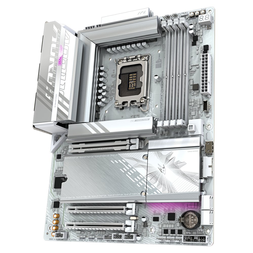Gigabyte B860 AORUS ELITE WIFI7 ICE | Socket LGA 1851 (V1) | Intel B860 | 4xDDR5 | ATX | Moederbord - Image 5
