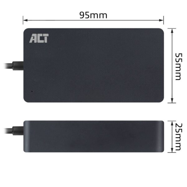 ACT AC2005 | Universele USB-C Notebook Lader | 65 Watt PDP | 2,75 Meter