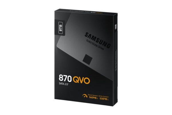Samsung 870 QVO | 8TB SATA SSD | 2.5" | 560 MB/s Lezen | 530 MB/s Schrijven
