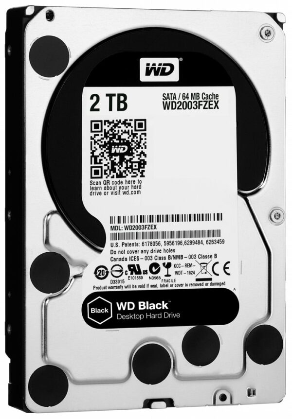 Western Digital Black Performance HDD 3.5" | 2TB SATA III | 7200RPM