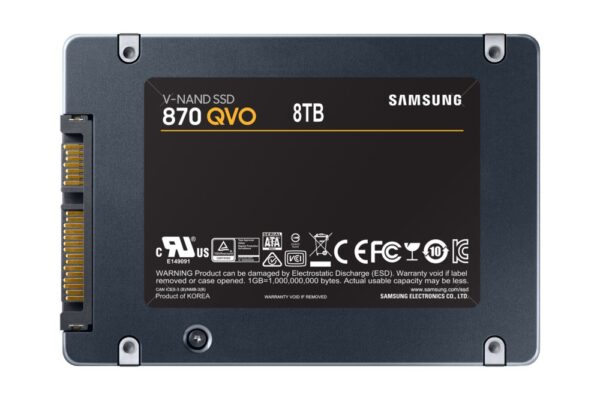 Samsung 870 QVO | 8TB SATA SSD | 2.5" | 560 MB/s Lezen | 530 MB/s Schrijven