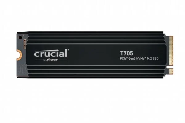 Crucial T705 | 1TB NVMe SSD | M.2 | Gen5 | 13.600MB/s Lezen | 10.200MB/s Schrijven | Heatsink