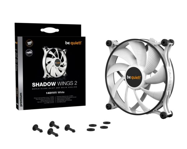 be quiet! Shadow Wings 2 | 140mm Case Fan Wit