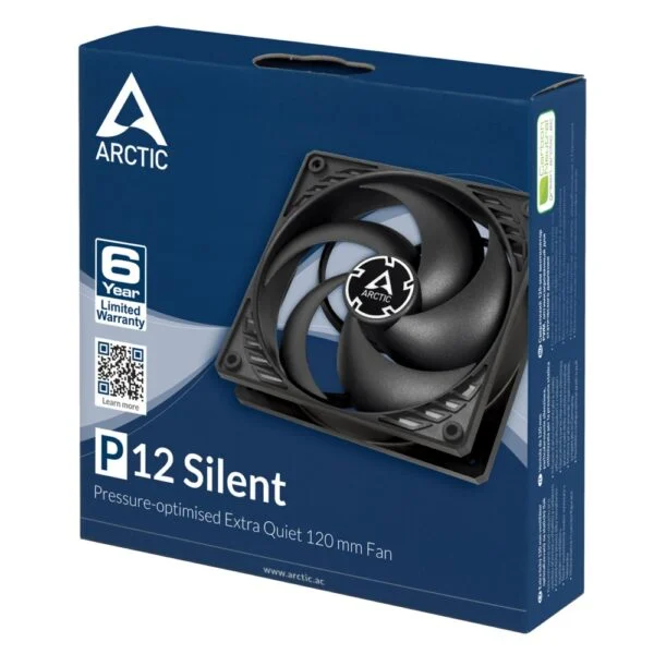 ARCTIC P12 Silent | 120mm Case Fan | Zwart