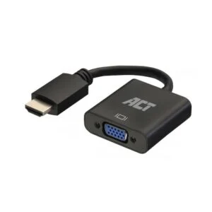 ACT AC7535 | HDMI naar VGA Adapter | 0,23 m | Zwart