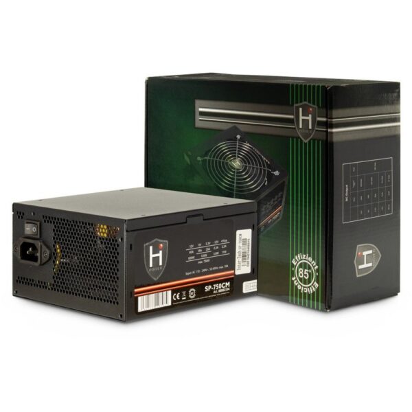 Inter-Tech HiPower SP-750CM | 750 Watt ATX PSU | Deels Modulair | Power Supply | Voeding
