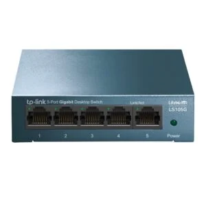 TP-Link LS105G | Unmanaged Switch | 5 Poorten | Gigabit Ethernet (10/100/1000 Mbps) | Blauw