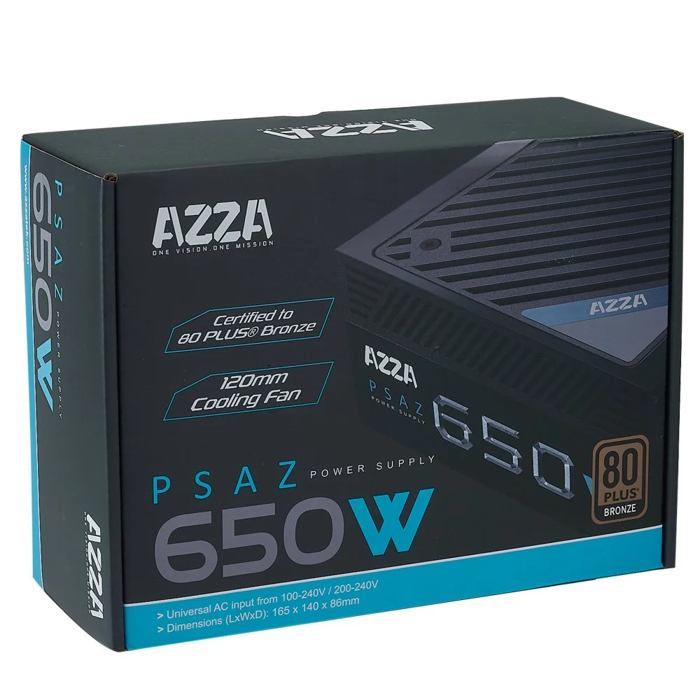 Azza PSAZ-650W | 650 Watt Bronze ATX PSU | Power Supply | Voeding - Image 4