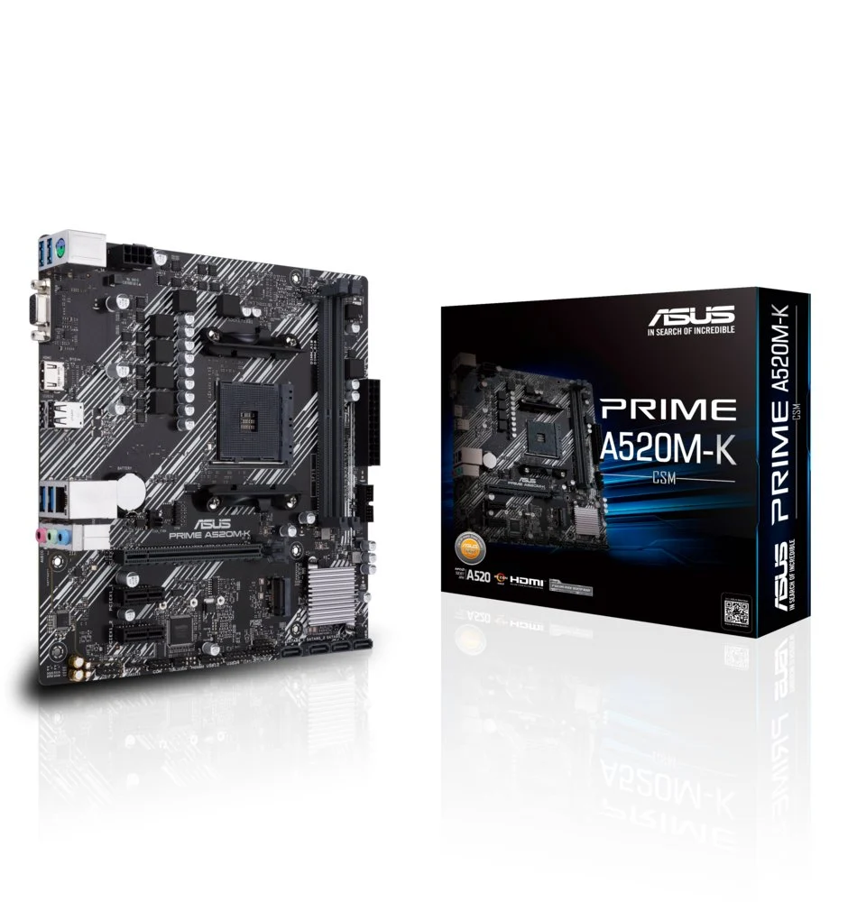ASUS PRIME A520M-K | Socket AM4 | AMD A520M-K | 2xDDR4 | Micro-ATX | Moederbord - Image 7