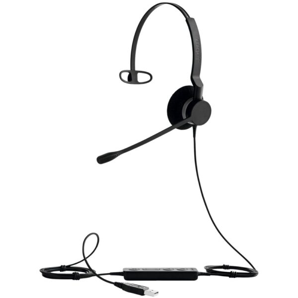 Jabra BIZ 2300 | Bedrade On-ear Headset USB-A | Microsoft Lync Mono | Zwart