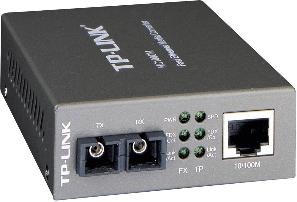 TP-Link MC100CM | Fast Ethernet Media Converter | 100 Mbit/s | Multimode | 1310 nm | Zwart