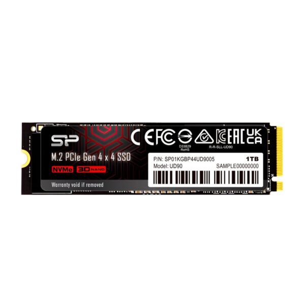 Silicon Power UD90 | 1TB NVMe SSD | M.2 Gen4 | 4.800MB/s Lezen | 4.200MB/s Schrijven