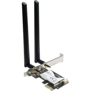 Inter-Tech DMG-35 | Wi-Fi 6 & Bluetooth 5.0 PCIe Adapter | 3000 Mbps | Dual-band (2,4 GHz / 5 GHz) | Intel AX200 Chipset | PCIe x1