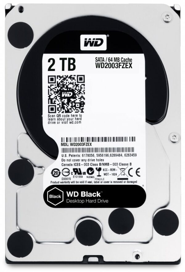 Western Digital Black Performance HDD 3.5" | 2TB SATA III | 7200RPM