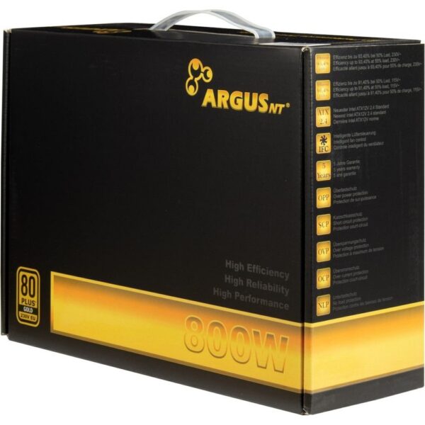 Inter-Tech Argus GPS-800 | 800 Watt Gold ATX PSU | Power Supply | Voeding