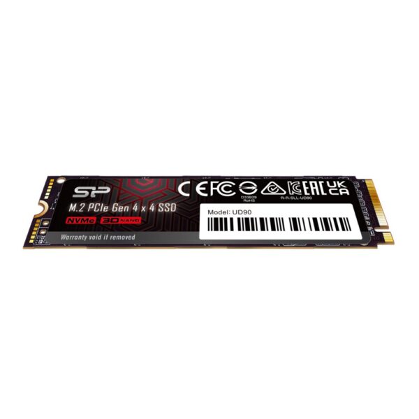 Silicon Power UD90 | 2TB NVMe SSD | M.2 | Gen4 | 5.000MB/s Lezen | 4.800MB/s Schrijven