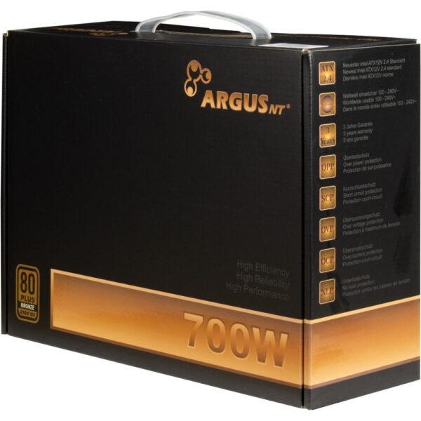 Inter-Tech ArgusNT BPS-700 | 700 Watt Bronze ATX PSU | Power Supply | Voeding